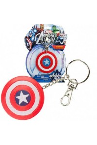 CAPITAN AMERICA LLAVERO ESCUDO 6 CM FLEXIBLE MARVEL