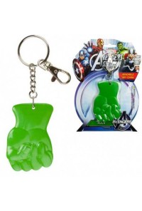 HULK LLAVERO PUÑO 6 CM FLEXIBLE MARVEL