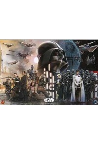 POSTER STAR WARS ROGUE ONE REBELS VS EMPIRE 61 x 91 CM
