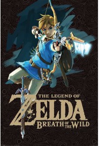 POSTER THE LEGEND OF ZELDA BREATH OF THE WILD GAME COVER 61 X 91 CM