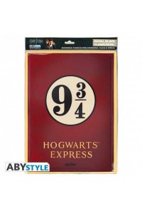 HARRY POTTER PLACA METAL PLATAFORMA 9 34 28x38 CM CON GANCHO