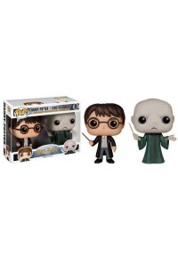 HARRY POTTER PACK FIGURAS 9 CM HARRY + VOLDEMORT VINYL POP