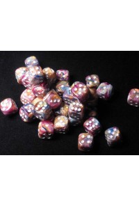 DADO PACK 36 D6 12 mm FESTIVE CAROUSEL  WHITE
