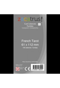 FUNDAS ZACATRUS FRENCH TAROT 61 MM X 112 MM (100)