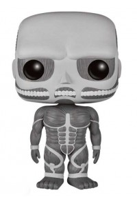 ATAQUE A LOS TITANES FIGURA 15 CM COLOSSAL TITAN BLACK & WHITE VINIL POP