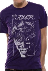 BATMAN CAMISETA CHICO PURPLE JOKER T-L