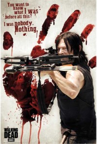 POSTER THE WALKING DEAD BLOODY HAND DARYL 61 X 91 CM