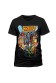 JLA: LIGA DE LA JUSTICIA DE AMERICA CAMISETA NEGRA CHICO COMIC COVER T-S