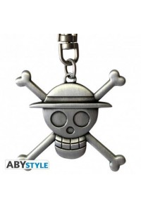 ONE PIECE LLAVERO METALICO 3D CRANEO LUFFY