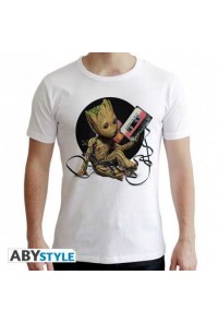 GUARDIANES DE LA GALAXIA CAMISETA BLANCA CHICO BABY GROOT T-XS