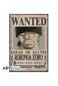 POSTER ONE PIECE WANTED ZORO NEW 52 x 38 CM