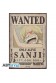 POSTER ONE PIECE WANTED SANJI NEW 52 x 38 CM