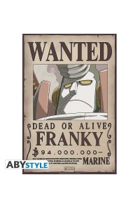 POSTER ONE PIECE WANTED FRANKY NEW 52 x 38 CM