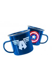 LOS VENGADORES TAZA ESTAÑO CAPITAN AMERICA MARVEL COMICS