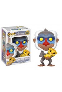 EL REY LEON FIG 9 CM RAFIKI WITH SIMBA VINYL POP