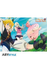 POSTER THE SEVEN DEADLY SINS 52x38 CM MELIODAS & ELIZABETH