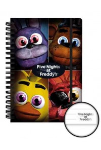FIVE NIGHTS AT FREDDY'S LIBRETA A5 QUAD