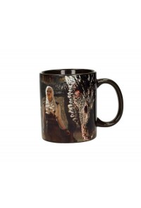JUEGO DE TRONOS TAZA CERAMICA DRAGON & DAENERYS