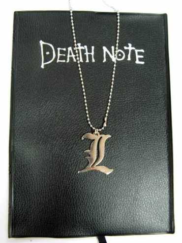 DEATH NOTE AGENDA CON COLGANTE DE L