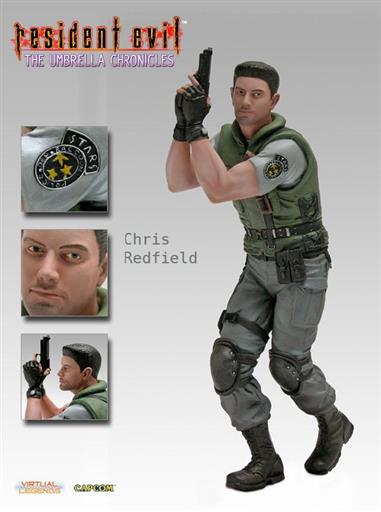 RESIDENT EVIL UMBRELLA CHRONICLES ESTATUA 28CM CHRIS REDFIELD RESIDENT EVIL UMBRELLA CHRONICLES ESTATUA 28CM CHRIS REDFIELD