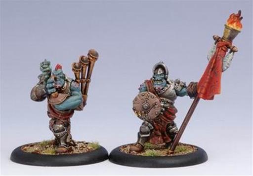 HORDES: TROLLBLOODS PORTAESTANDARTE Y GAITERO DE KRIEL (2) HORDES: TROLLBLOODS PORTAESTANDARTE Y GAITERO DE KRIEL (2)