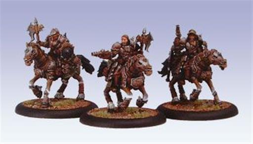 WARMACHINE: MERCENARY CABALLERIA PESADA CABEZAACERO (3)
