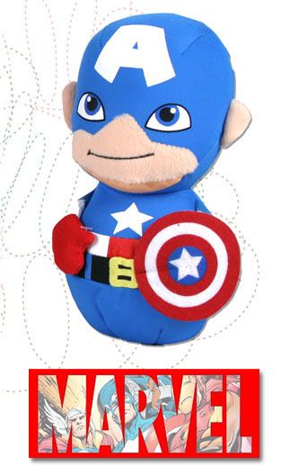 MARVEL PELUCHE BOLO CAPITAN AMERICA 20CM