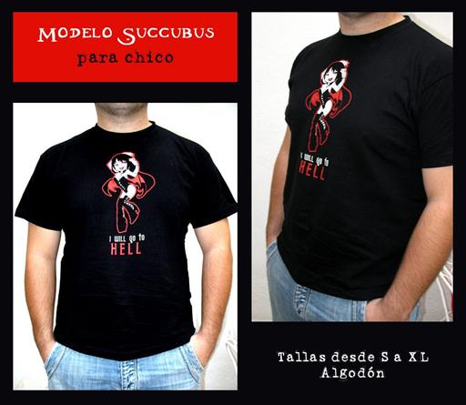 SUCCUBUS KISS CAMISETA HELL CHICO MC SUCCUBUS KISS CAMISETA HELL CHICO MC