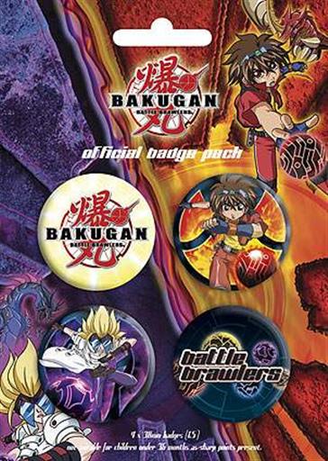 CHAPAS PACK DE 4 - BAKUGAN CHAPAS PACK DE 4 - BAKUGAN
