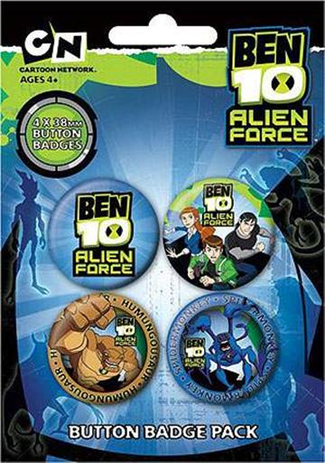 CHAPAS PACK DE 4 - BEN 10 2 CHAPAS PACK DE 4 - BEN 10 2