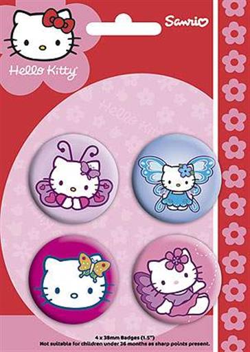 CHAPAS PACK DE 4 - HELLO KITTY CHAPAS PACK DE 4 - HELLO KITTY