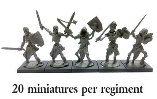 KINGS OF WAR: UNDEAD SKELETON REGIMENT (20) KINGS OF WAR: UNDEAD SKELETON REGIMENT (20)