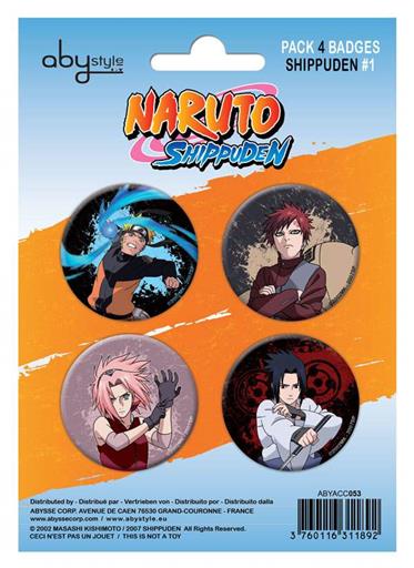NARUTO CHAPAS PACK DE 4 PERSONAJES 1 NARUTO CHAPAS PACK DE 4 PERSONAJES 1