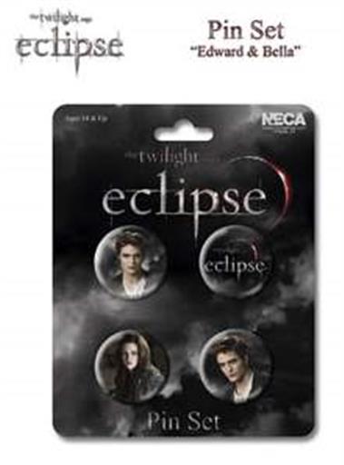 ECLIPSE SET DE 4 PINS EDWARD & BELLA