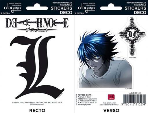 DEATH NOTE MINI PEGATINAS 16x11CM L DEATH NOTE MINI PEGATINAS 16x11CM L