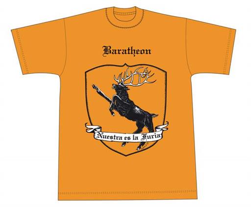 CANCION DE HIELO Y FUEGO CAMISETA BARATHEON XL