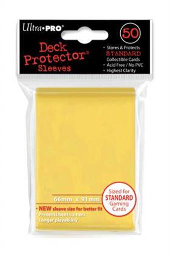 DECK PROTECTOR ULTRA PRO YELLOW (AMARILLO) (50) NUEVO TAMAÑO - 66x91 DECK PROTECTOR ULTRA PRO YELLOW (AMARILLO) (50) NUEVO TAMAÑO - 66x91
