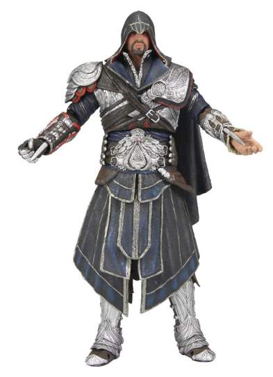 ASSASSINS CREED BROTHERHOOD FIG 18CM EZIO ONYX COSTUME HOODED ASSASSINS CREED BROTHERHOOD FIG 18CM EZIO ONYX COSTUME HOODED