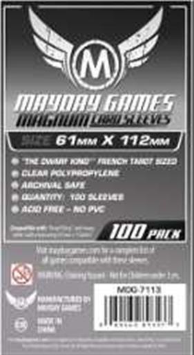 FUNDAS MAYDAY MAGNUM 61MM X 112MM JUEGOS TABLERO (100) (GRIS) FUNDAS MAYDAY MAGNUM 61MM X 112MM JUEGOS TABLERO (100) (GRIS)