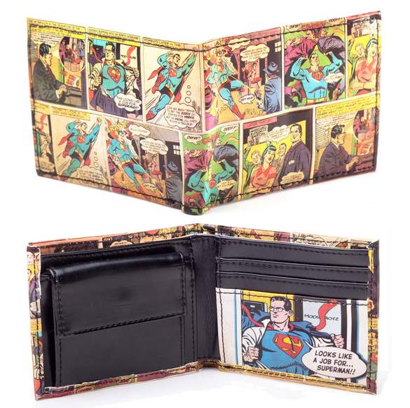 SUPERMAN MONEDERO CLASSIC COMIC ART SUPERMAN MONEDERO CLASSIC COMIC ART