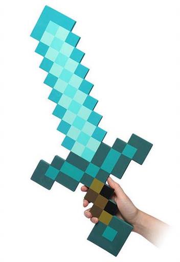 MINECRAFT REPLICA ESPUMA DIAMOND 11 ESPADA 65CM MINECRAFT REPLICA ESPUMA DIAMOND 11 ESPADA 65CM