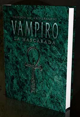 VAMPIRO LA MASCARADA 20 ANIV PACK PREMIUM + DADOS + PANTALLA + FOTO FIRMADA