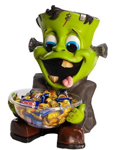 HALLOWEEN BOTE PARA DULCES FRANKENSTEIN 50CM HALLOWEEN BOTE PARA DULCES FRANKENSTEIN 50CM