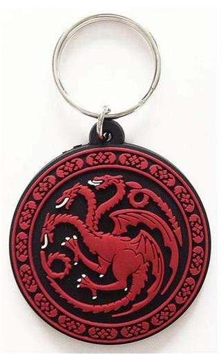 JUEGO DE TRONOS LLAVERO CAUCHO TARGARYEN 6CM JUEGO DE TRONOS LLAVERO CAUCHO TARGARYEN 6CM