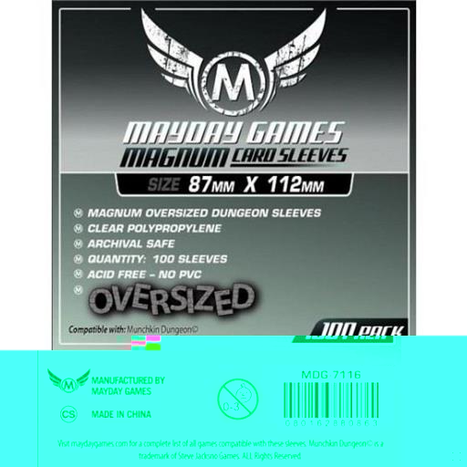 FUNDAS MAYDAY MAGNUM DUNGEON 87MM X 112MM (100) FUNDAS MAYDAY MAGNUM DUNGEON 87MM X 112MM (100)