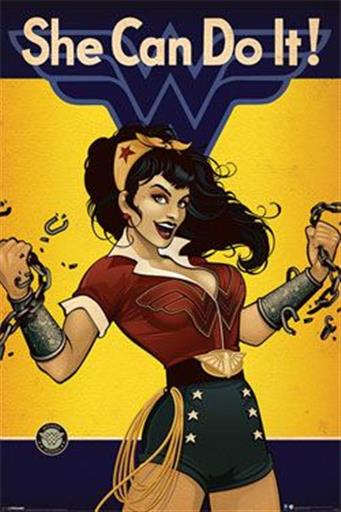 WONDER WOMAN POSTER 61 x 91 CM SHE CAN DO IT! DC COMICS WONDER WOMAN POSTER 61 x 91 CM SHE CAN DO IT! DC COMICS