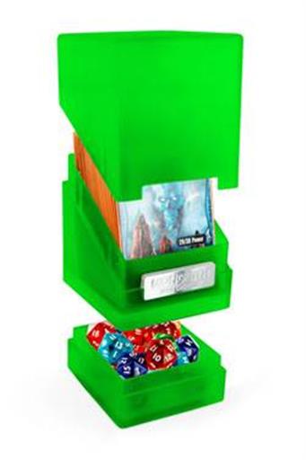 ULTIMATE GUARD MONOLITH DECK CASE 100 CAJA CARTAS TAMAÑO ESTANDAR ESMERALD