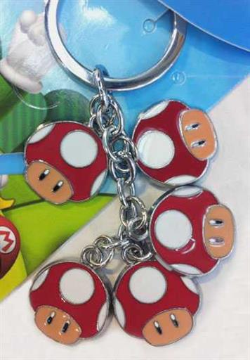 SUPER MARIO BROS LLAVERO METALICO SETAS SUPER MARIO BROS LLAVERO METALICO SETAS