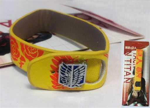 ATAQUE A LOS TITANES PULSERA CAUCHO LOGO ALAS ATAQUE A LOS TITANES PULSERA CAUCHO LOGO ALAS