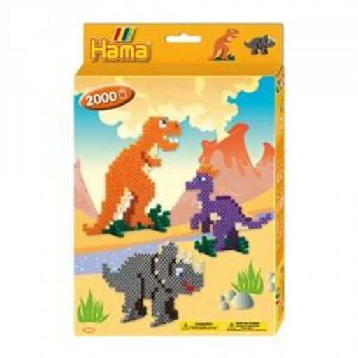 HAMA MIDI CAJA REGALO DINOSAURIOS HAMA MIDI CAJA REGALO DINOSAURIOS